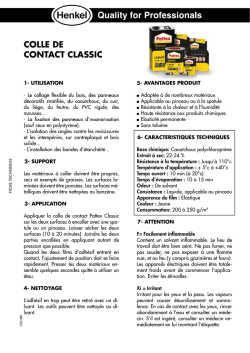 Fiche Technique Colle Contact Liquide