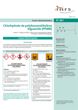 Chlorhydrate de polyhexam&eacute;thyl&egrave;ne biguanide (PHMB)