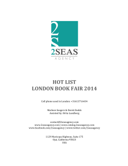 2 Seas Agency 2014 LBF Hot List