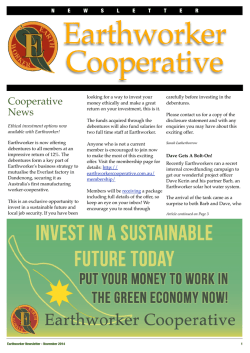 Earthworker Newsletter November 2014