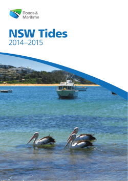 NSW Tides 2014-2015 - Shoalhaven Holidays