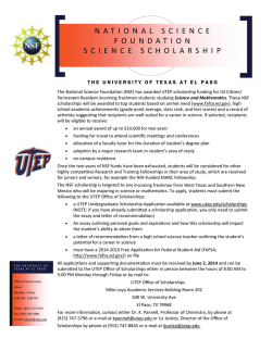 national science foundation science scholarship