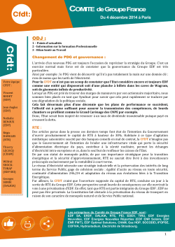 CR Comité Groupe France du 4 déc 2014