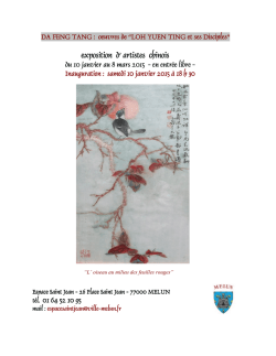 Dossier Artistes Chinois (pdf - 1,27 Mo)