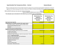 Salary Transparency - Tri County Schools