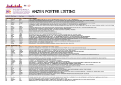 POSTER LISTING - 15072014