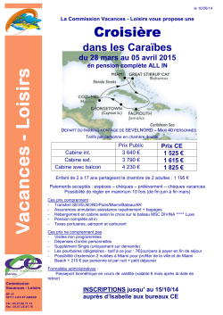 Info Croisi&egrave;re - CE Sevelnord