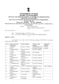 GOVERNMENT OF INDIA - (IRS) Officers Online