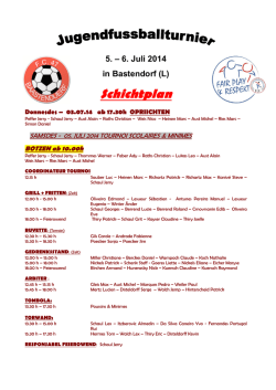 SEMAINE SPORTIVE FC BAASTENDUERF 2009
