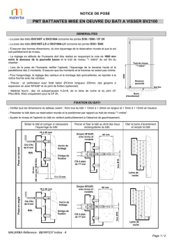 pmt battantes mise en oeuvre du bati a visser bv2100