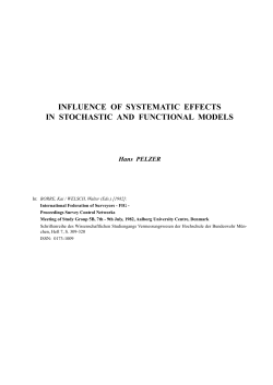 influence of systematic effects in stochastic and functional models