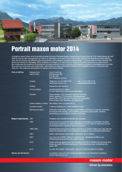 En savoir plus sur Maxon Motor