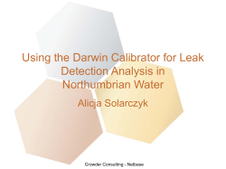 Using the Darwin Calibrator for Leak Detection Analysis in