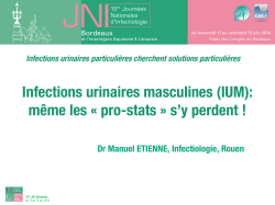 Infections urinaires masculines (IUM): même les « pro