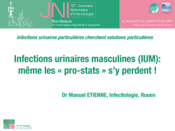 Infections urinaires masculines (IUM): m&ecirc;me les &laquo; pro
