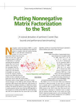 Putting Nonnegative Matrix Factorization to the Test