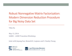 Robust Nonnegative Matrix Factorization: Modern
