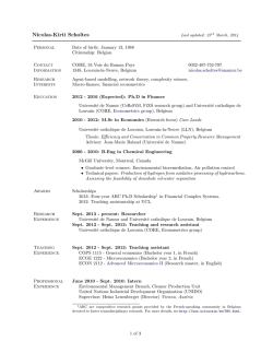 Nicolas-Kirti Scholtes - Financial CompleX Systems