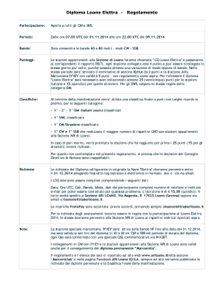 Diploma Loano Elettra Regolamento