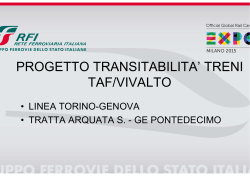 Progetto transitabilità treni TAF/Vivalto