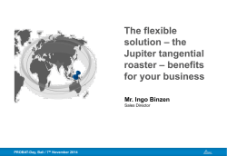 the Jupiter tangential roaster &ndash; benefits for your business