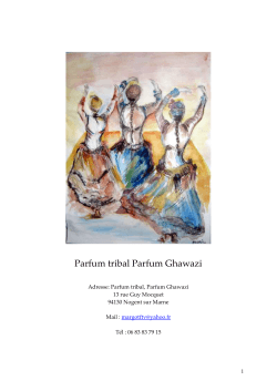 CONTE EN DANSE - Parfum tribal Parfum Ghawazi