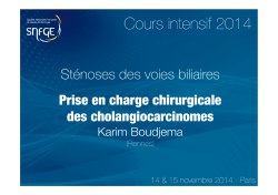 Sténoses des voies biliaires