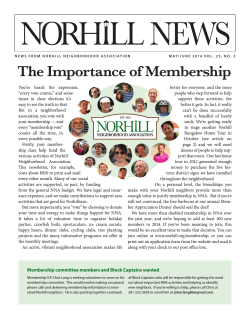 May/June 2014 - Norhill Neighborhood Association