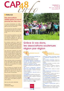 Info CAP48 n&deg;27 avril 2014