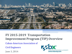 MDX Presentation - Cuban American Association of Civil Engineers