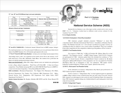 NSS Report - BMSSP, Solapur