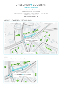 ANFAHRT + PARKEN AM VICTORIA-HAUS