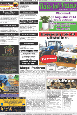 Posduifnuus - Platinum Weekly Newspaper