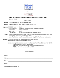 NRA Women On Target® Instructional Shooting Clinic