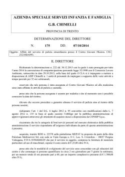 Dt pulizie straordinarie ottobre 2014