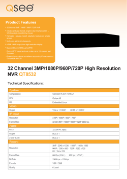 32 Channel 3MP/1080P/960P/720P High Resolution NVR QT8532