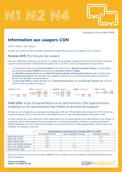Information aux usagers CGN