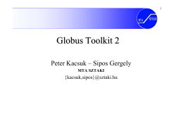 Globus Toolkit 2 - Indico