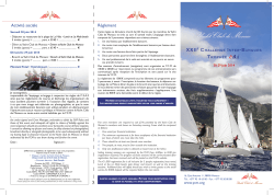 Programme - Yacht Club Monaco
