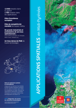Applications spatiales en Midi-Pyrénées