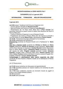INCONTRI NAZIONALI di ZERO WASTE ITALY CAPANNORI (LU) 3