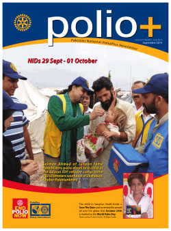 POLIO PLUS SEPTEMBER 2014 Click Here To