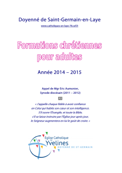 guide des formations - Doyenn&eacute; de St Germain en Laye