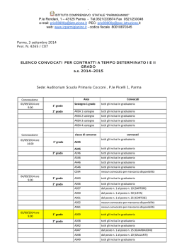 Nota rettificata scuola polo con convocati ed orari