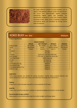 Cocoa Powder - Scinva Pharma