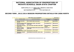 proprietors details for ijebu north (pry) - napps
