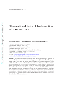 Observational tests of backreaction with recent data