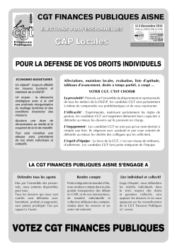 votez cgt finances publiques - La CGT Finances Publiques Aisne