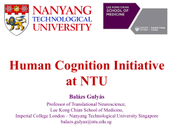 Human Cognition Initiative at NTU