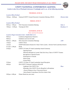 National Conference Agenda - United National Indian Tribal Youth